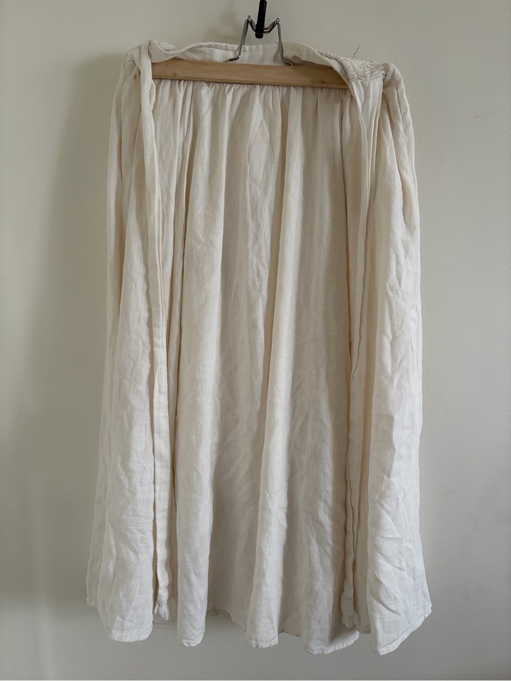 Lulu's Cream Gathered Circle Skirt